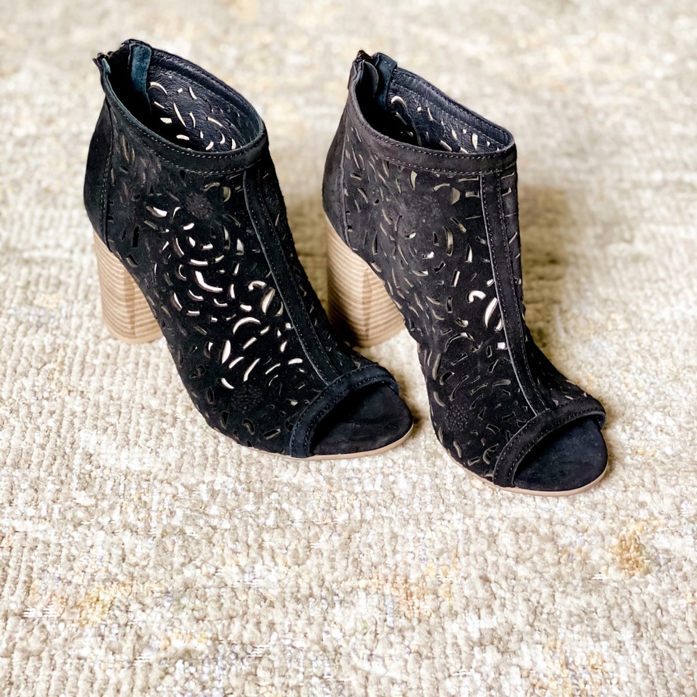 Anthropologie Suede Booties